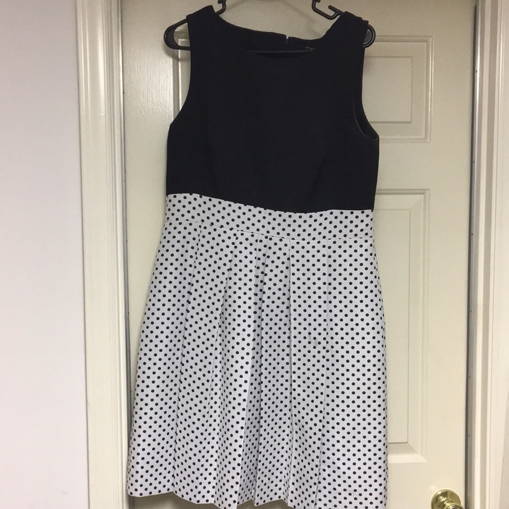 Tahari polka dot dress, 12